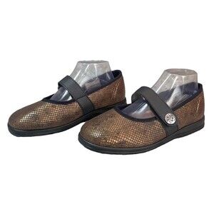 Cosyfeet Shoes Flats Mary Jane Women’s US Size‎ 8  Metalic Comfort Diabetic Shoe